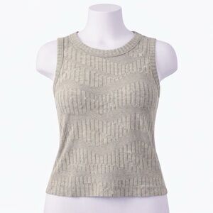 a new day Gray Sleeveless Knit Tank Top S
